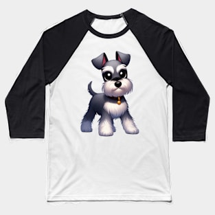 Cute Miniature schnauzer Baseball T-Shirt